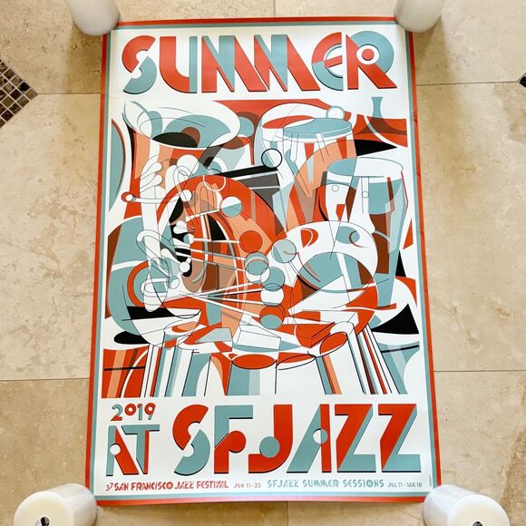 37th Annual San Francisco Jazz Summer Festival 2019 Concert Poster Lewis Heriz - Picture 1 of 11